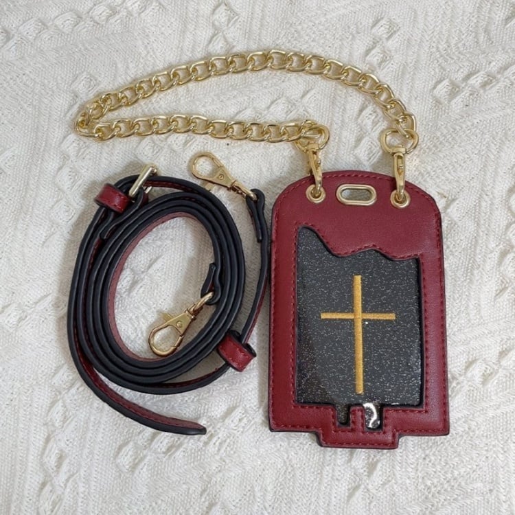 ヴァンパイアバニードラキュラゴシックバッグ ブラック＆レッド