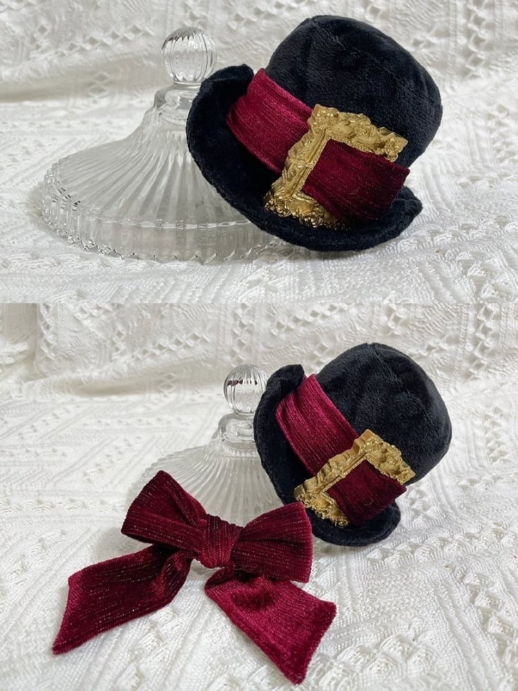 ヴァンパイアバニードラキュラゴシックバッグ ブラック＆レッド