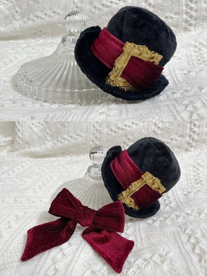 ヴァンパイアバニードラキュラゴシックバッグ ブラック＆レッド