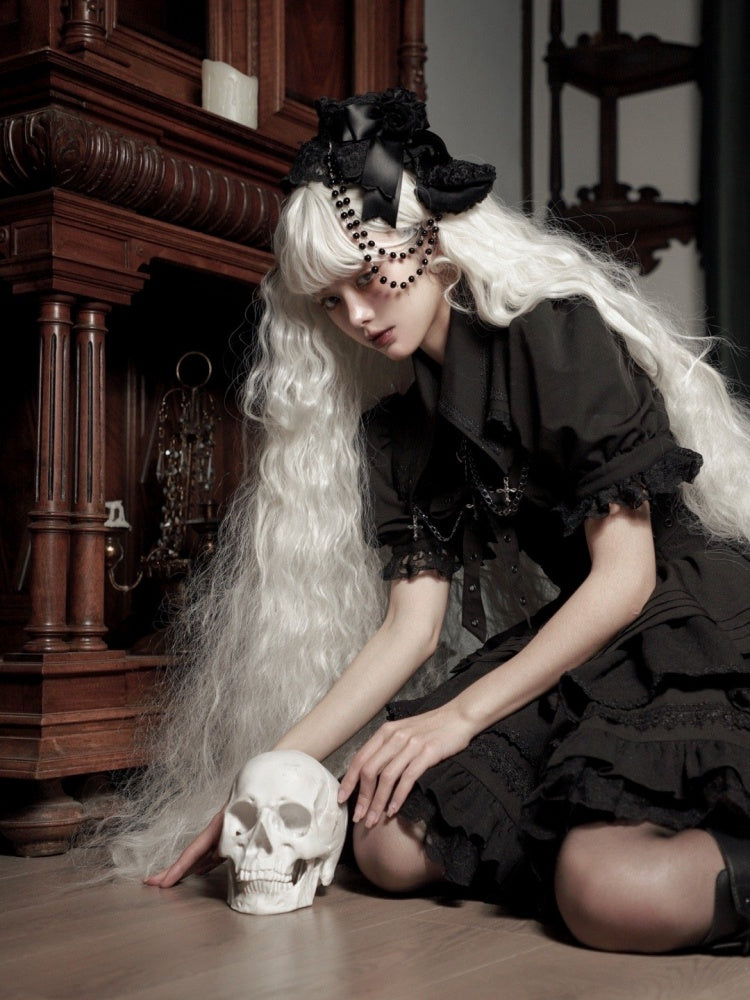 Black Gothic Chain Details Bolero