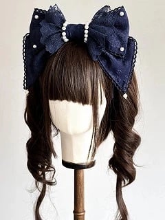 Accents) Sweet Blue Lolita (Lace KC Navy Pearl