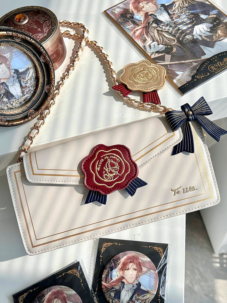 Envelope Beige Bag Crossbody Design Ita Rose Shaped