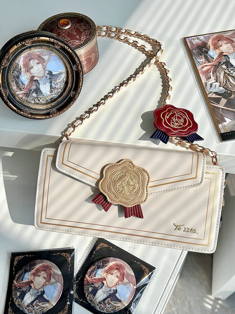 Envelope Beige Bag Crossbody Design Ita Rose Shaped