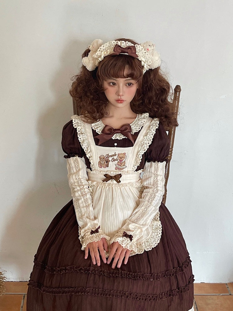 Accents Cotton Lace KC Bowknot Ruffle with