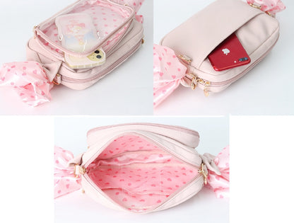 Pattern Black/Pink Candy Polk-dot Sweetheart Bag Ita and