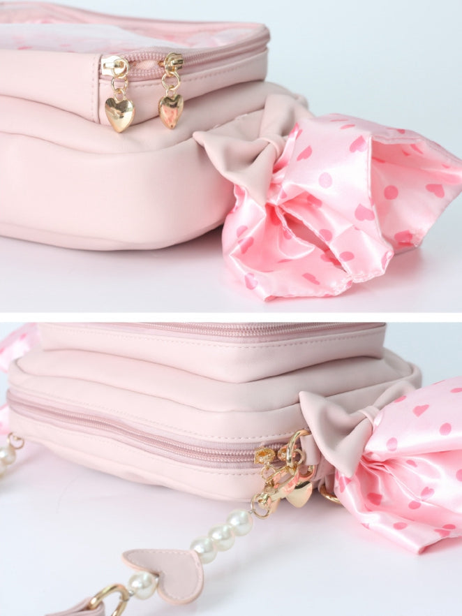 Muster Schwarz/Pink Candy Polk-dot Sweetheart Tasche Ita und