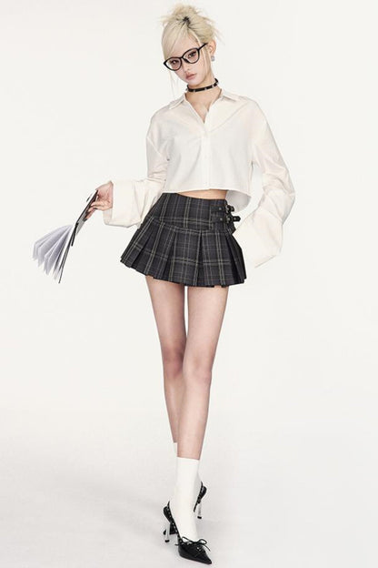 Shirt Y2K Girl Academy White Style