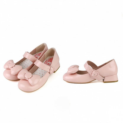 Süße runde Babyzehen-Heels in Rosa - Schuhe