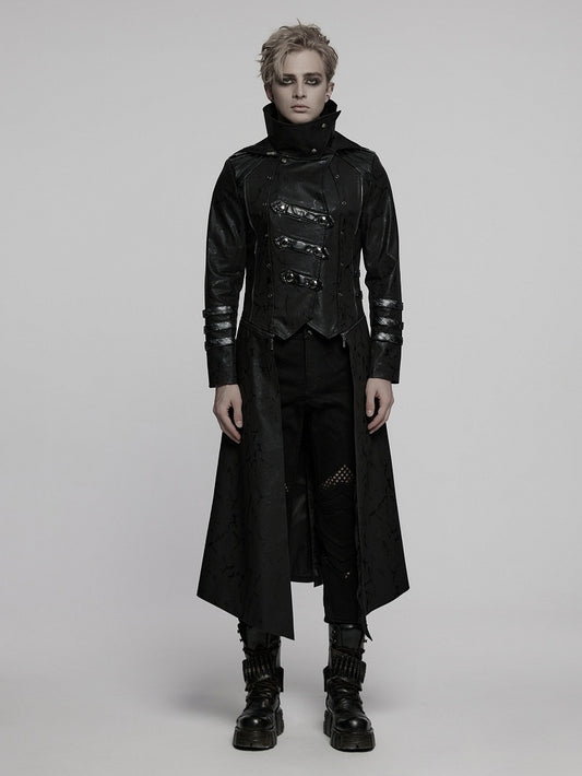 Black Long Wild Reaper Coat Men's