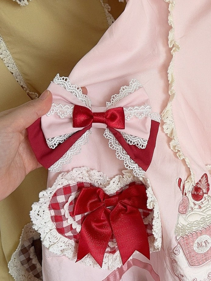 Trim Hairclip 3 Color Options Lace Bowknot