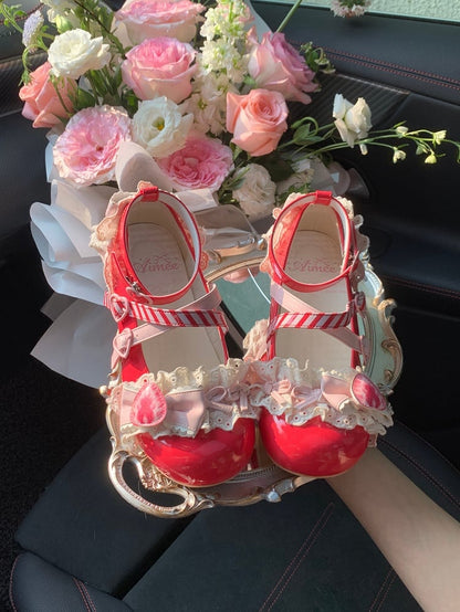 Shoes Jane Sweet Mary Red Velvet Lolita Strawberry Cake