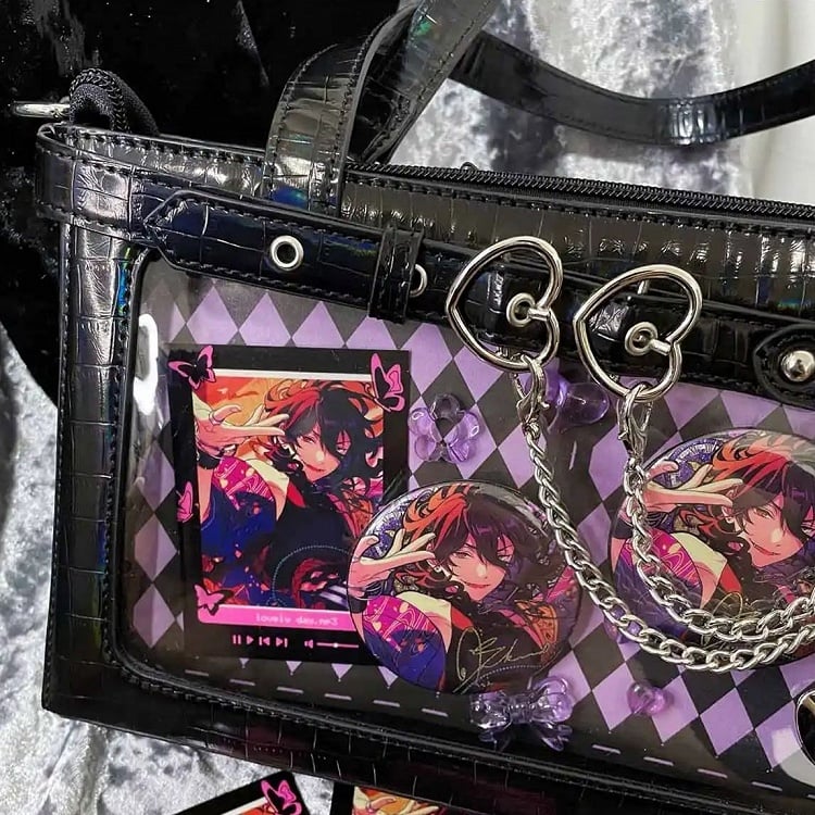 Tasche Schwarz Ketten Schulter Abnehmbare Ita