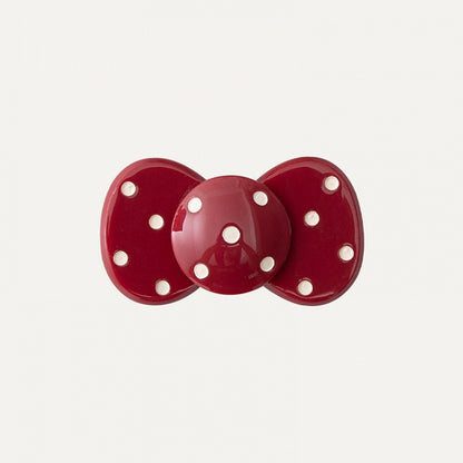 3 Hair Dot Colors Bowknot Clip