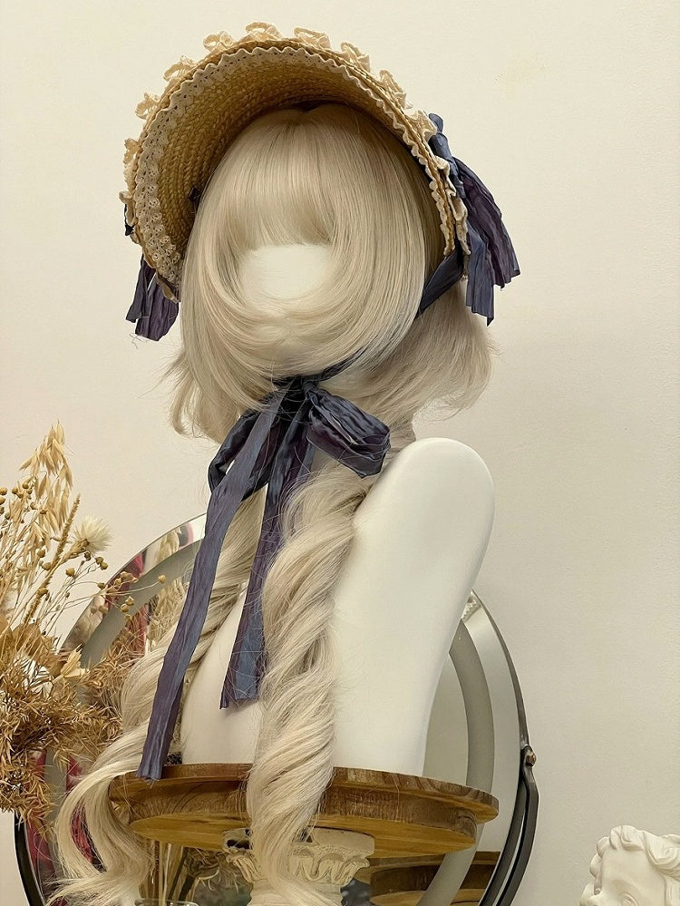 Blonde 71cm Full Bang Wig with Long Roman Curly - Alice Garden