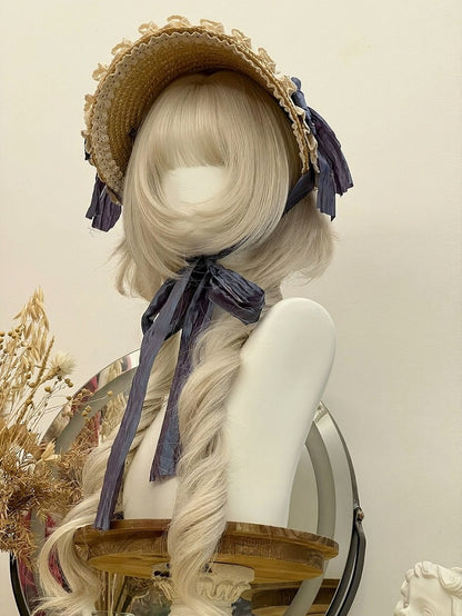 Blonde 71cm Full Bang Wig with Long Roman Curly - Alice Garden