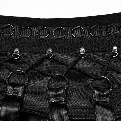 Punk Power Men's Black Personality Vest Sense