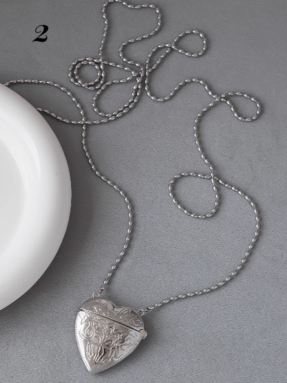 Wasteland Punk Y2K Herz Anhänger Halskette