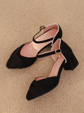 Qi Pointed Lolita Beads Details Sandals Toe Bow Black Twisted