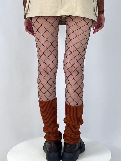 Black/White Y2K Large Version Fishnet Tights