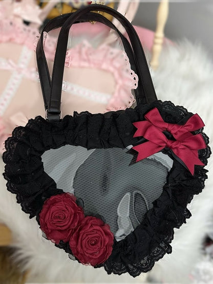 Trim Bag Heart-shaped 7 Lace Color Lolita Options Ita