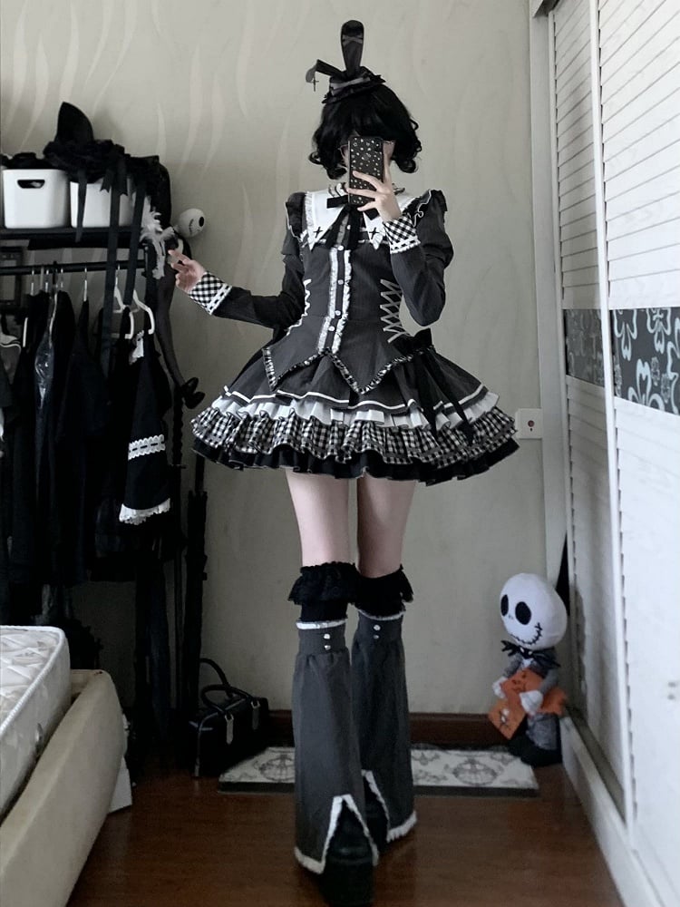 Straight Detachable Gray Sleeves Dark