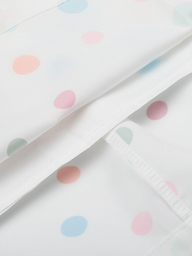 White Skirt with Colorful Polka Dot Pattern - Languid Park