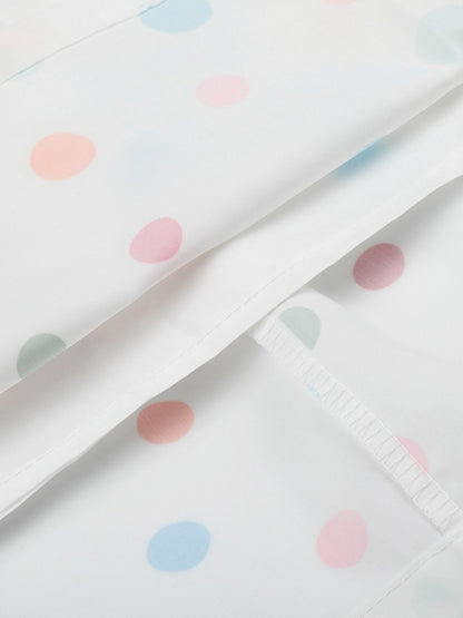 White Skirt with Colorful Polka Dot Pattern - Languid Park