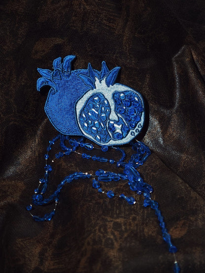 Pomegranate Embroidery Brooch - Blossom Herald