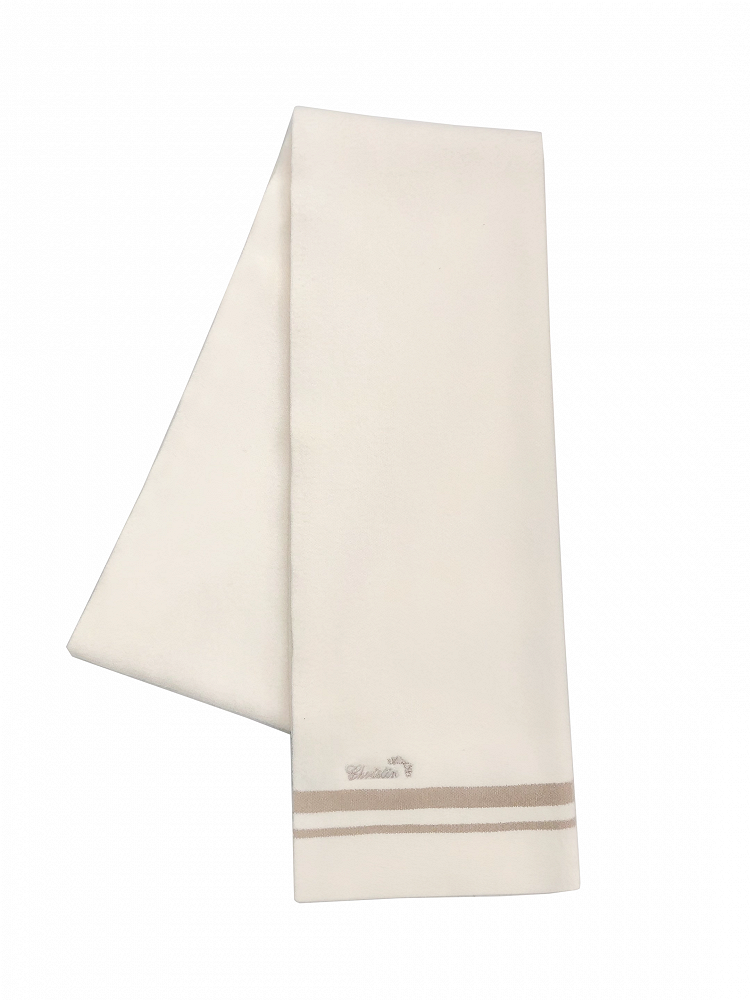 Scarf with Embroidery Red/White Letter