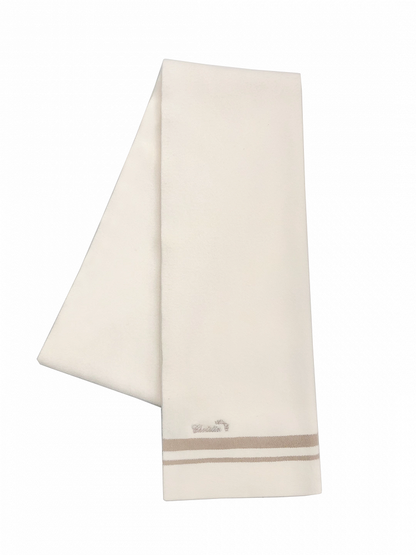 Scarf with Embroidery Red/White Letter