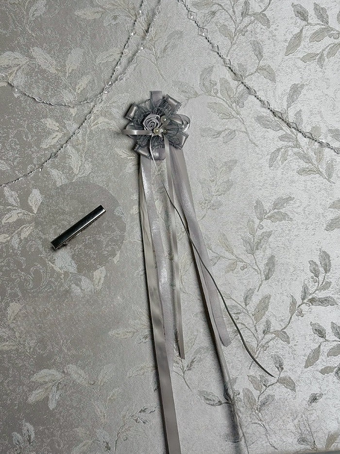 / BlackGold Brooch Silver Champagne