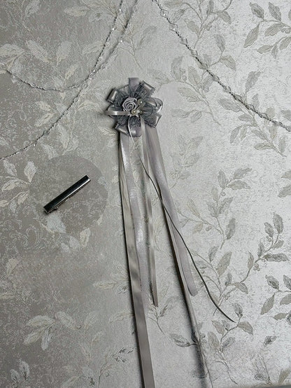 / BlackGold Brooch Silver Champagne