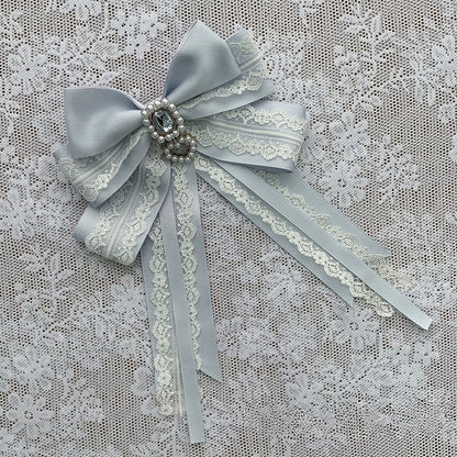 Quad-Color Rhinestone Lace Necktie - Ekomi