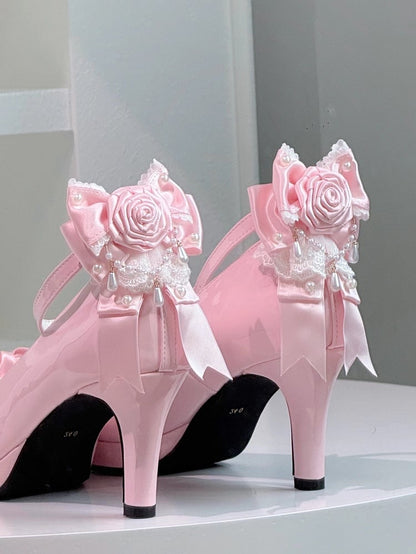 Rosette Options Shoe Clips with Design Bowknot 3 Color