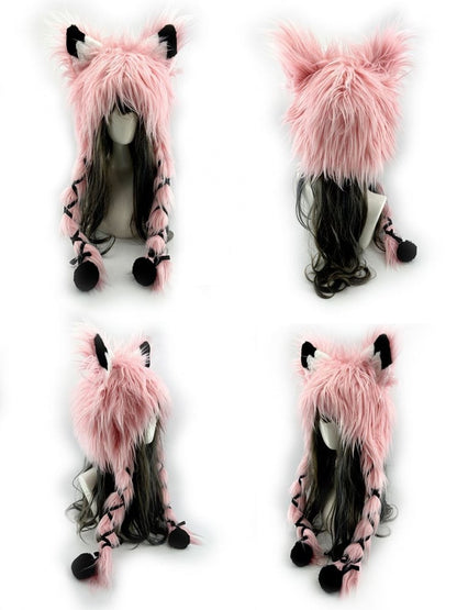 Fox Shaggy Wintermütze