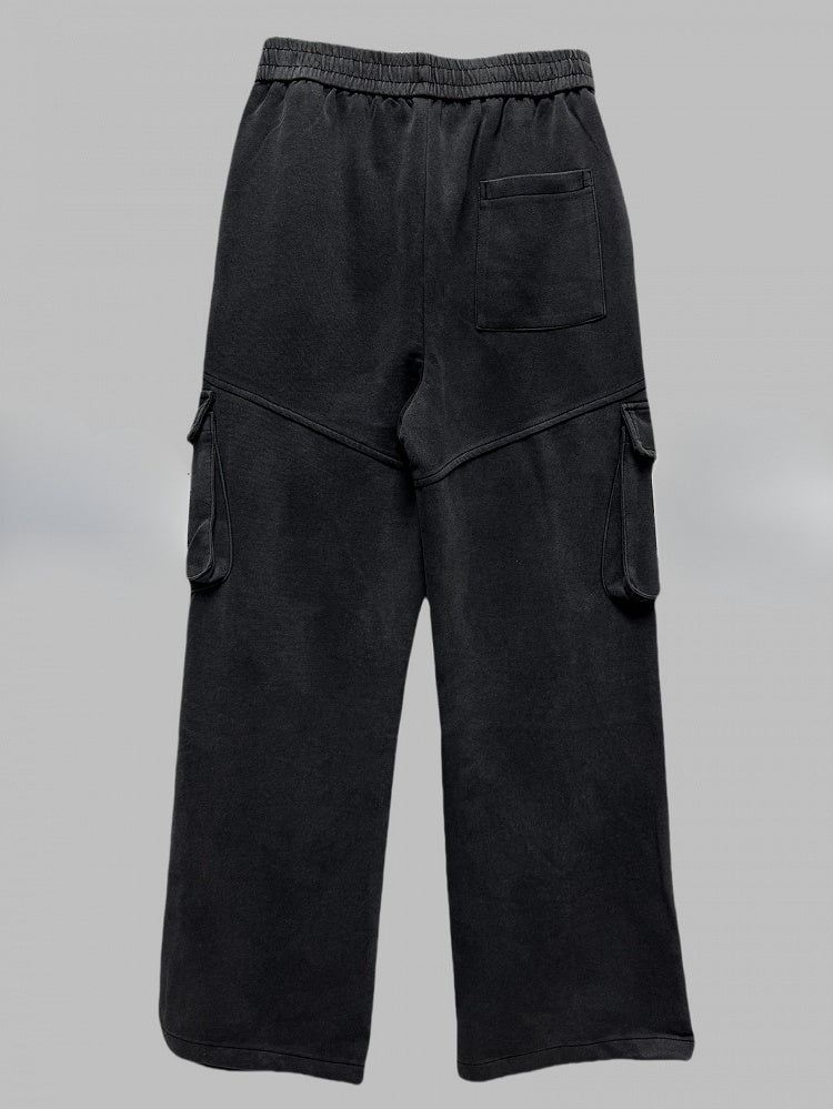 mit dunkler Design-Waschung Hose Faded Punk Grey