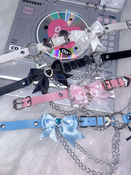 クロスちょう結びデザイン ジライケイチョーカー