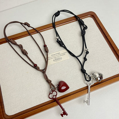 Y2K Key/Spoon Pendant Necklace