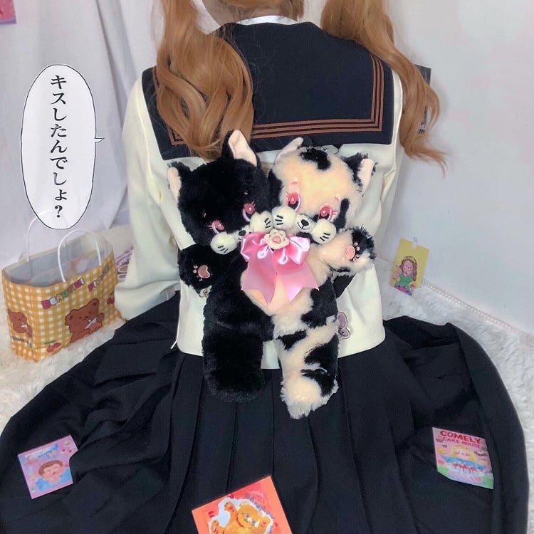 Kitty Two Heads Bag Plush | Bully Bunny