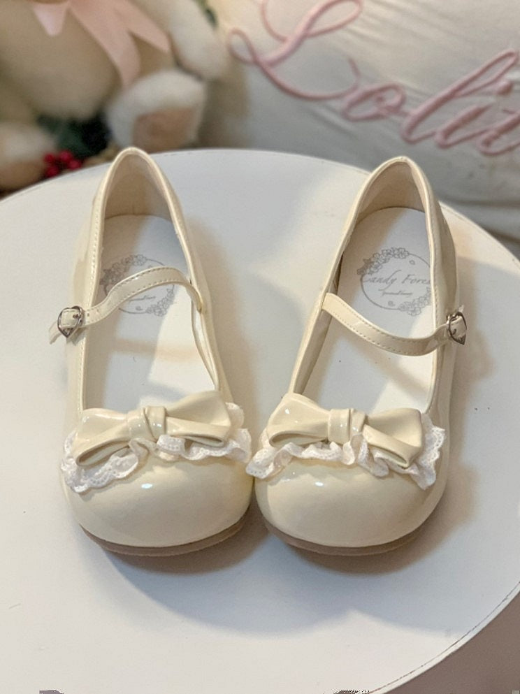 Lolita Top Jane at Mary Sweet Shoes Bow Off-white Heart Snap with