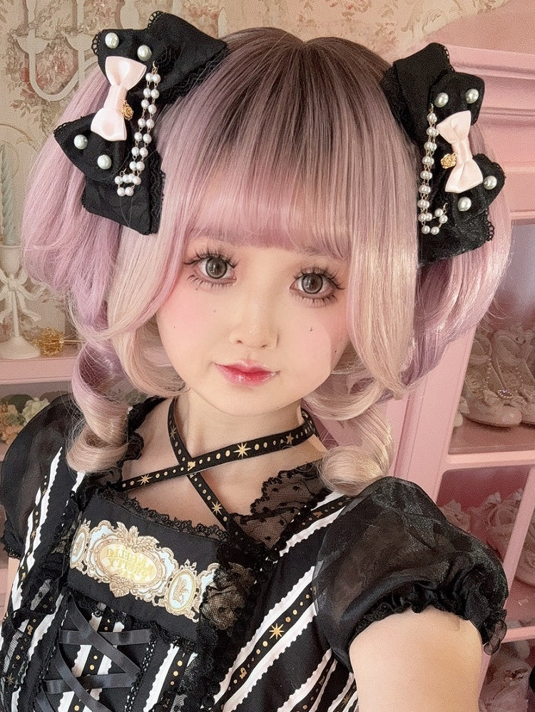 Options And Bowknot Beaded Floral Charm Color Hairclip 4