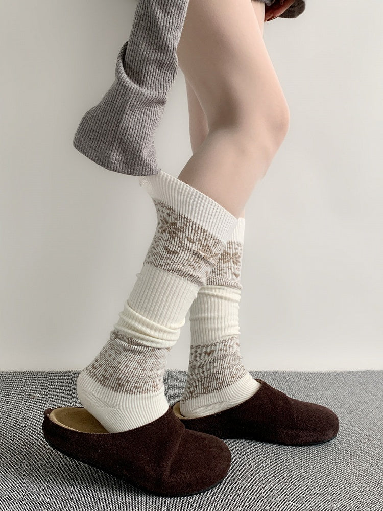 Isle Pattern (3 Leg Fair Ribbed Warmers Colors)