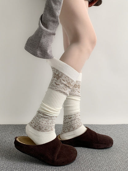 Isle Pattern (3 Leg Fair Ribbed Warmers Colors)