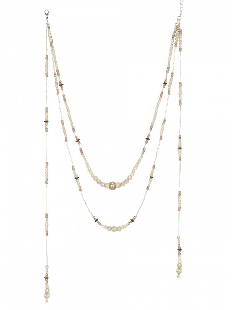 レイヤードネックレス ロマンティックゴスビーズ