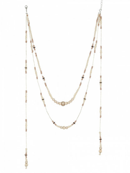 レイヤードネックレス ロマンティックゴスビーズ