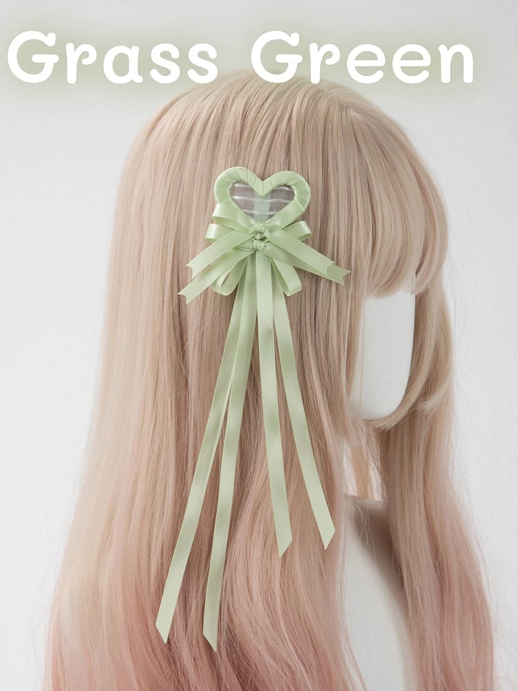 Clip Hair (Single Heart Bow