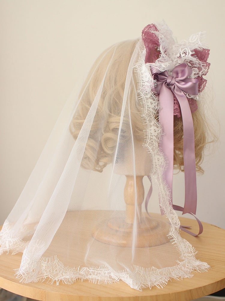 8-Color Head Veil Lace Elegant
