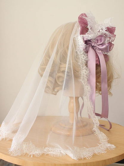 8-Color Head Veil Lace Elegant