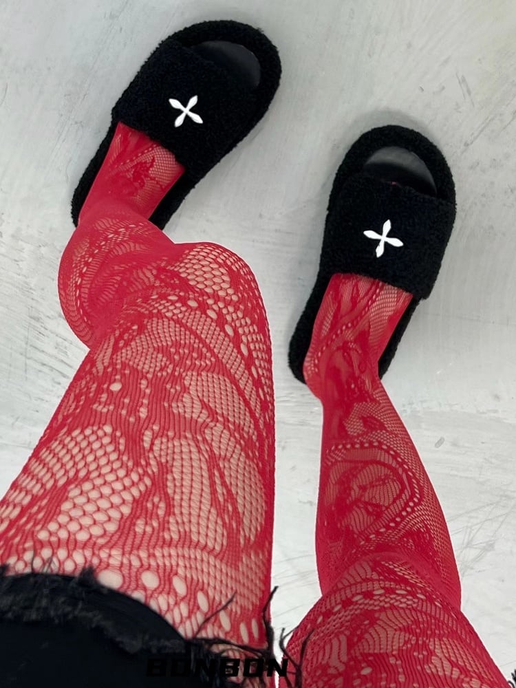 Tights Colors Design Pattern Wisteria Flower 6