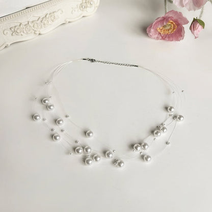 Multi-Strand Pearl Necklace - With PUJI